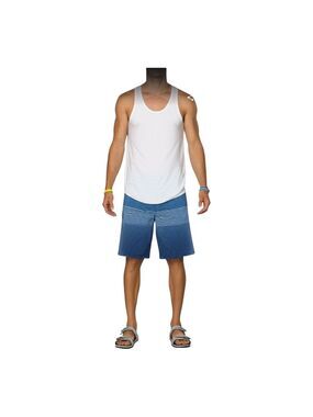 Billabong Recycler All Day Pro Heather w/gray Stripes 11" Board Shorts Size 36